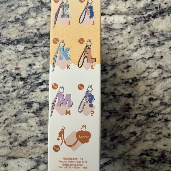 Authentic Labubu Pin for love Letter pendant A-M - Picture 4 of 5